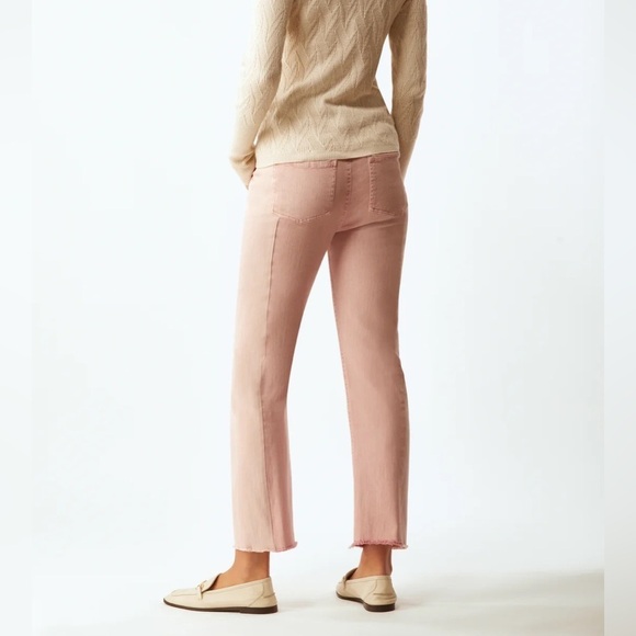 Ecru Pink The Sunset Two Color Straight Leg Jeans Size 26 - Picture 4 of 16